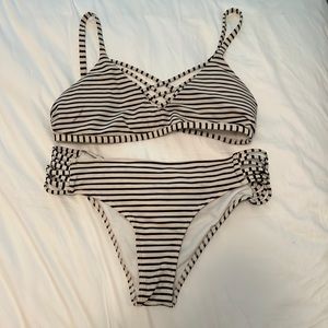 Hollister striped bathing suit